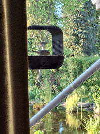 Photo client : mangeoire Birdy House installée sur sa fenêtre